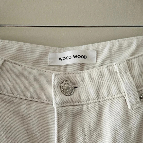Wood Wood Ilo Straight Leg Classic Denim Women's Jeans Size 31W 32L Off White. - Picture 11 of 16